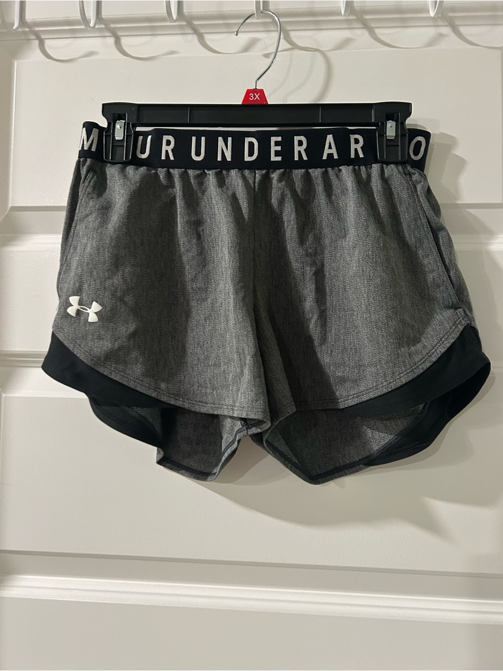 Under Armour Gray and Black Women's Athletic Shorts